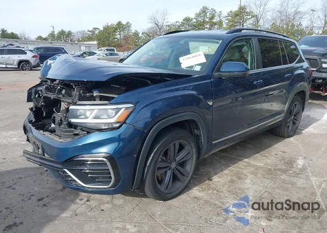 2021 Volkswagen Atlas 3.6L V6 Se W/Technology R-Line from USA, damaged, VIN 1V2NR2CA3MC562568